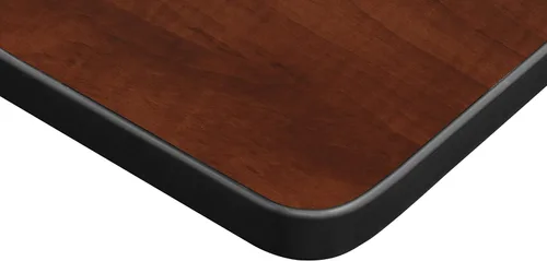 Miniatura 6 de Regency Kee - Mesa cuadrada pequeña para sala de descanso de 30 pulgadas, parte superior de cerezo, patas negras