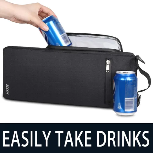 Miniatura 5 de AROUY Bolsa térmica de golf – Accesorios para hombres, pequeña hielera de cerveza con aislamiento suave con capacidad para 6 latas o dos botellas