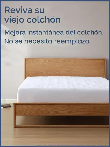 Miniatura 5 de Protector de colchón acolchado tamaño Queen – Cubrecolchón elástico ajustable y funda – transpirable, suave, cubierta superior de perfil bajo