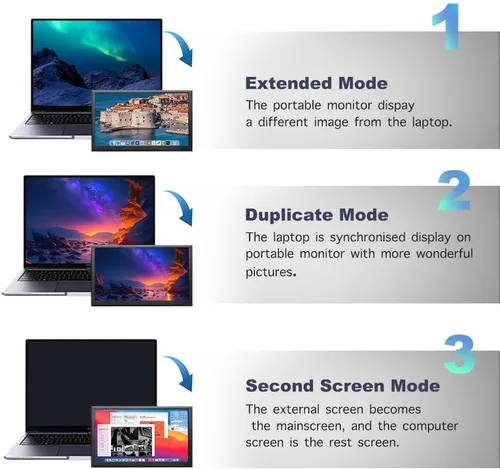 Miniatura 6 de 7 pulgadas mini monitor HDMI pantalla LCD PC caso secundario 1024x600 IPS pequeño monitor portátil con altavoces pantalla de temperatura PC