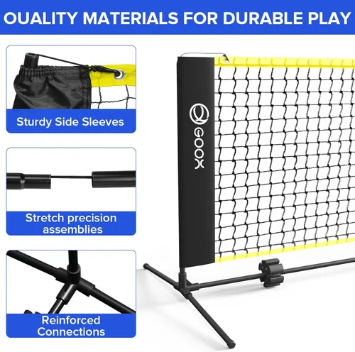 Miniatura 4 de GOOX 6FT Small Mini Pickleball Net Set - Quick Setup Indoor/Outdoor Portable Practice Net