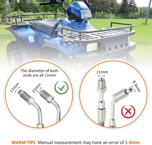 Miniatura 4 de JAVIK 1930752 1930753 Manguera de Freno Delantera Izquierda Derecha para Polaris Sportsman Xplorer Big Boss Magnum Trail Boss Trail Blazer Xpress