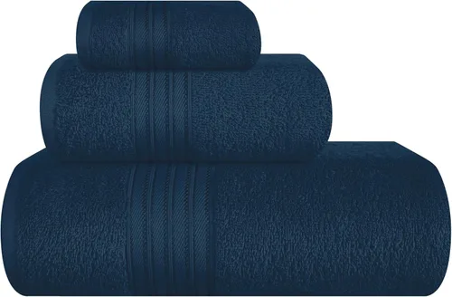 Miniatura 71 de BOUTIQUO Juego de 2 toallas de baño 100% algodón de 28 x 55 pulgadas, toallas de baño grandes ecológicas, compactas, de secado rápido, ligeras, Rosa
