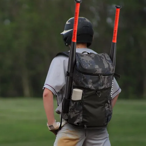 Miniatura 7 de TUGUAN Mochila de béisbol para adultos con soporte para bates de 2/4 y gancho para cerca, bolsa ligera de softbol para hombre con compartimento
