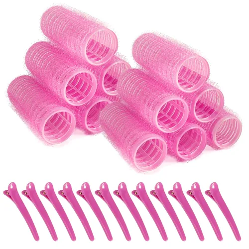 Miniatura 12 de Rodillos de pelo, paquete de 12 rulos de peluquería de salón de autoservicio, juegos de rodillos de pelo, rizadores de pelo, peinado rizado