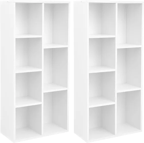 Miniatura 24 de VASAGLE Custos Collection - Estantería para libros tipo cubo con 4 compartimentos, 9.4 x 26 x 26 pulgadas, estantería de almacenamiento para sala