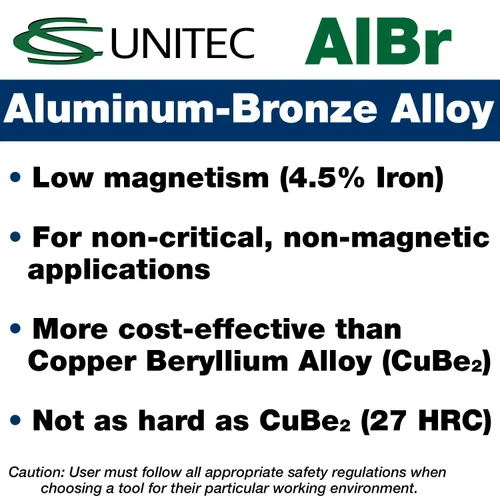 Miniatura 3 de C.S. Unitec Llave de tubo sin chispas Tipo americano 18 pulgadas Diámetro máximo de 2-3/8 pulgadas Certificado TUV Bronce de aluminio No
