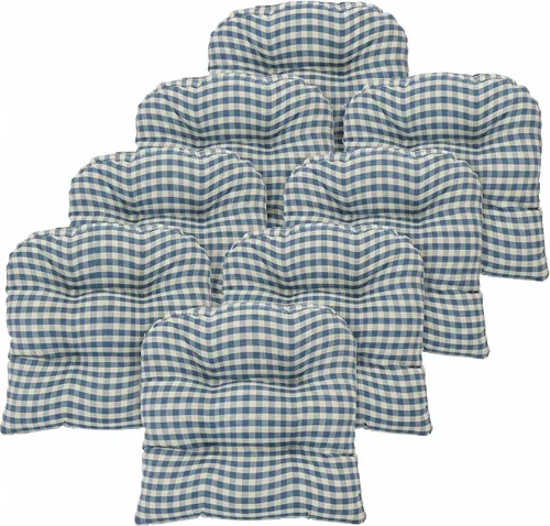 Miniatura 14 de Klear Vu Gripper Overstuffed - Cojines universales antideslizantes para silla de comedor para decoración de cocina o uso de oficina, almohadilla