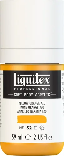 Miniatura 59 de Liquitex Professional Soft Body - Pintura acrílica, botella de 2 onzas (59 ml), blanco titanio Titanio Blanco
