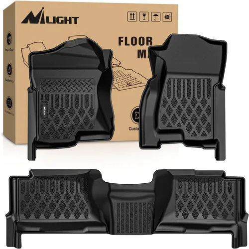 Nilight Alfombrillas TPE para Chevy Silverado GMC Sierra Crew Cab 1500 2500 2500HD 3500HD 1999-2006, 2007 Silverado GMC Sierra Classic Body,