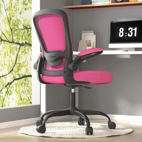 Mimoglad Silla de Oficina, Silla de Escritorio Ergonómica con Soporte Lumbar Ajustable, Silla de Computadora de Malla de Respaldo Alto con