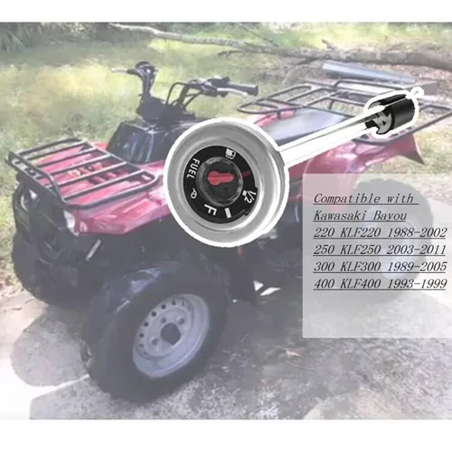 Miniatura 5 de NLQR Medidor de tapa de gas combustible para reemplazar 52005-1121 52005-0735 52005-1086 compatible con Kawasaki Bayou 220 250 300 400 Prairie 300