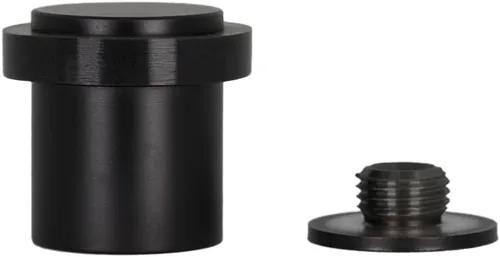 Miniatura 16 de Topes de puerta EVI Tope de puerta de acero inoxidable - Cierre de tornillo - Protector de goma negro - Tope de puerta de 0.94 x 0.83 pulgadas