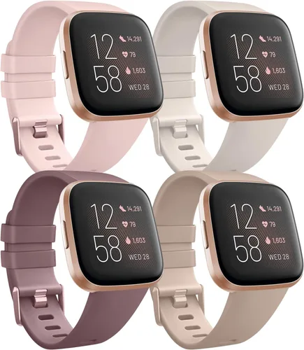 Miniatura 10 de Vancle Correa para Fitbit Versa - Pulsera deportiva de repuesto para mujeres y hombres