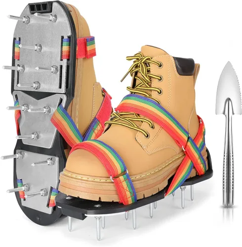 Miniatura 16 de Zapatos aireadores de césped para césped, zapatos aireadores de césped premontados para césped, herramienta aireadora de suelo para aireación