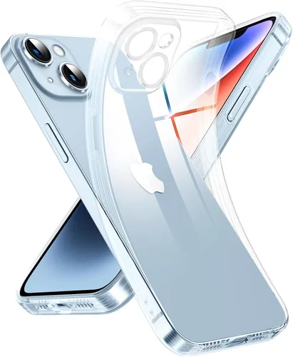 Miniatura 84 de Supdeal Funda transparente para iPhone 13 Pro, no amarillea, protección de cámara, probada en caídas de grado militar, transparente, a prueba