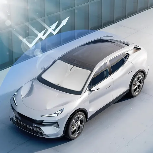 Miniatura 7 de Parasol para parabrisas para Honda Civic 2022 2023 2024 2025 2026 – Tecnología innovadora sin paso de luz, recorte para espejo, bloquea el 99%