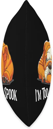Miniatura 2 de Funny English Bulldogs English Bulldog - Almohada de Halloween con diseño de calabaza espeluznante para perrito, 16 x 16 pulgadas, multicolor