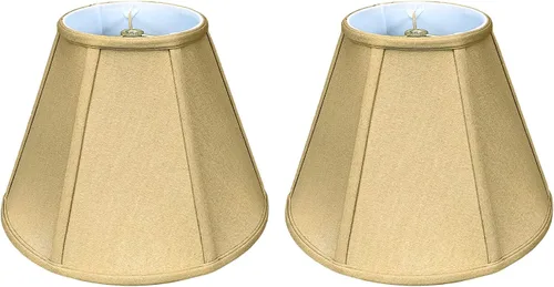 Miniatura 12 de Royal Designs, Inc. BS-707FC-6AGL Deep Empire Basic - Pantalla para lámpara con clip de llama, 3.5 x 6 x 5.75 pulgadas, color dorado antiguo