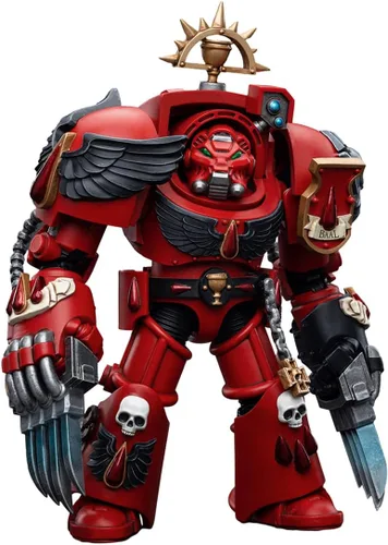 Miniatura 9 de Joytoy 1/18 Figura de acción Warhammer 40k Mecha 5.3 pulgadas de alto modelo de juguete ángeles de sangre terminadores de asalto Sargento Santoro