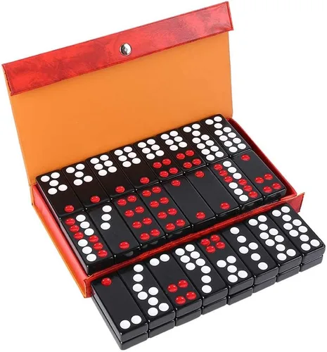 Pai Gow Tiles - Juego de azulejos chinos Pai Gow, juego de azulejos de Pai Gow grande para adultos, tarjetas de frotamiento de mano para adultos,