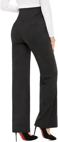 Miniatura 4 de Tapata Pantalones de maternidad para mujer de 28, 30, 32 pulgadas, corte de bota, pantalones de vestir con bolsillos sobre el vientre, pantalones