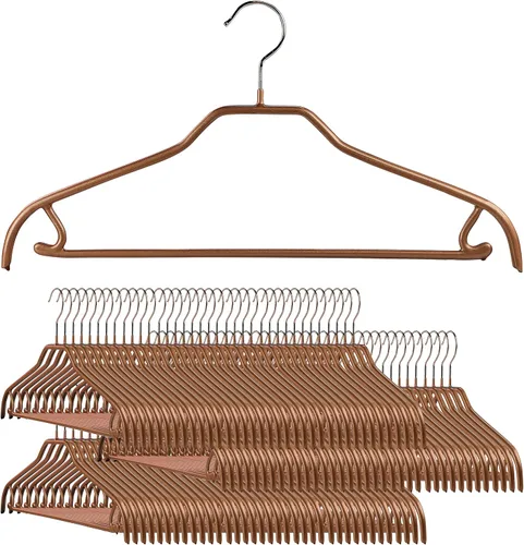 Miniatura 9 de MAWA by Reston Lloyd Silhouette Series - Percha antideslizante para ahorrar espacio con barra y gancho para pantalones y faldas, estilo 41/FRS, Negro