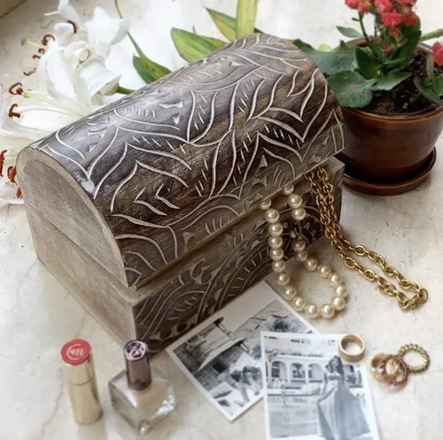 Miniatura 2 de Grandes ideas de regalo de cumpleaños, caja de joyería decorativa hecha a mano, caja del tesoro, organizador de joyas, caja de recuerdos, caja