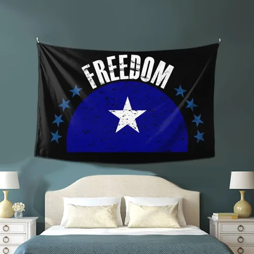 Miniatura 4 de LIFANGMI The Bonnie Blue Flag And Freedom Tapestry Wall Hanging 60x40 Inch Bedroom Living Room Dormitory Home Decoration Wall Tapestry