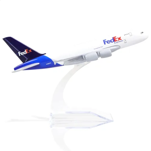 Miniatura 12 de 1/400 Francia A380 Modelo Avión Modelo Metal Diecast Kit de modelo de avión para Airbus A380 (5.5 pulgadas L) con soporte de avión de exhibición E.