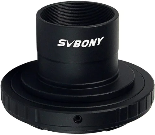 Miniatura 8 de SVBONY Adaptador de foto para telescopio, adaptador T y adaptador de anillo T T2 de 1.25 pulgadas, accesorio para telescopio compatible con cámara
