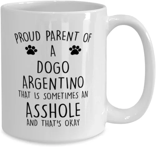 Miniatura 2 de Proud Parent Of a Dogo Argentino Coffee Mug 15oz.
