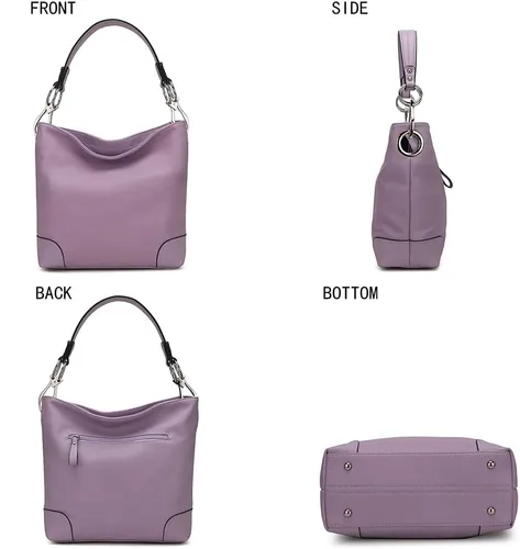 Miniatura 23 de MKF Collection Mia K - Bolso Hobo para mujer, de piel vegana, bolso de hombro holgado, bolso con asa superior