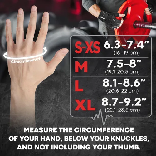 Miniatura 5 de MhIL Guantes de entrenamiento para hombres – Guantes de gimnasio cómodos para hombres con agarre mejorado para seguridad y protección de las manos