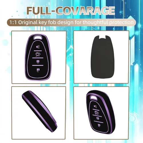 Miniatura 5 de Funda para llavero Chevy con llavero, funda para llavero compatible con Chevrolet Chevy Blazer Traverse Malibu Cruze Trax Equinox Trailblazer Bolt