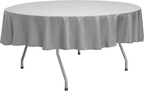 Miniatura 18 de ULTIMATE TEXTILE Mantel redondo reversible Shantung Satin Majestic de 72 pulgadas, color verde salvia