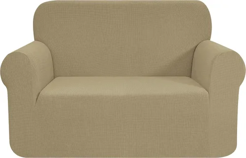 Miniatura 57 de CHUN YI - Funda elástica de 1 pieza para sillón grande, funda protectora suave de Jacquard con elastano, detalle de cuadros y parte inferior