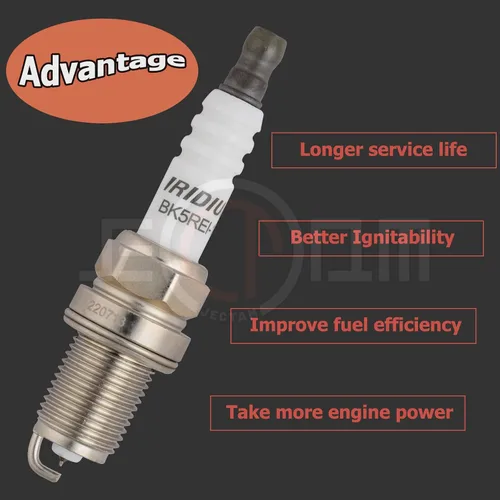 Miniatura 5 de Bujías de repuesto automotriz, 6 piezas que reemplazan a BKR5EIX-11 5464 bujías de iridio compatibles con 96-04 RL SLX TL 3.2L 3.5L V6, 98-05 C240