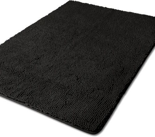 Miniatura 135 de Yeaban Alfombra de pasillo de baño de 24 x 72 pulgadas, antideslizante, alfombra de baño larga de felpilla gruesa, absorbente y lavable, alfombra