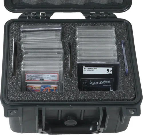 Miniatura 2 de Case Club 53 Graded Card Slab Carrying Case - Waterproof Slotted Storage Fits PSA/BGS/FGS/SGC Graded Slabs - Sports/Trading Collector Box for