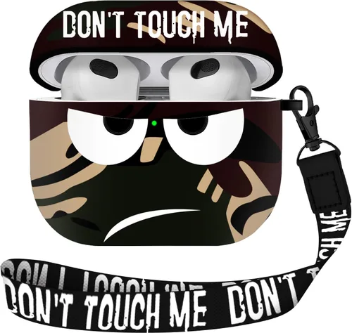 Miniatura 11 de for Airpods 3 Case 2021, Don't Touch Me for Airpods Cover with Keychain/Lanyard Soft Cute Shockproof Cover for Women Men Compatible with for Airpods