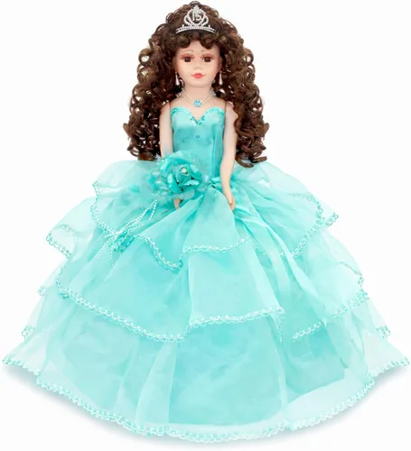 Última muñeca de quinceañera de 18 pulgadas con soporte para vestido de paraguas – Última Muñeca Mis Quince Años Recuerdo, muñeca tradicional