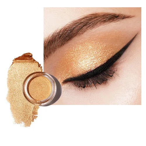 Miniatura 49 de Oulac Sombra de ojos en crema con brillo también para iluminador Sombra de ojos mezclable Resistente al agua y de larga duración con fórmula Pureza
