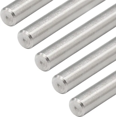 Miniatura 4 de 10 clavijas de 0.197 in de diámetro x 2.362 in de longitud 304 de acero inoxidable 304 clavijas de soporte de barra de metal elementos usados