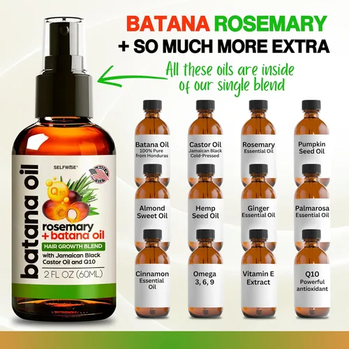 Miniatura 3 de Aceite de batana para el crecimiento del cabello + aplicador de peine – 100% puro, orgánico, prensado en frío, sin refinar de Honduras por Dr. Sebi