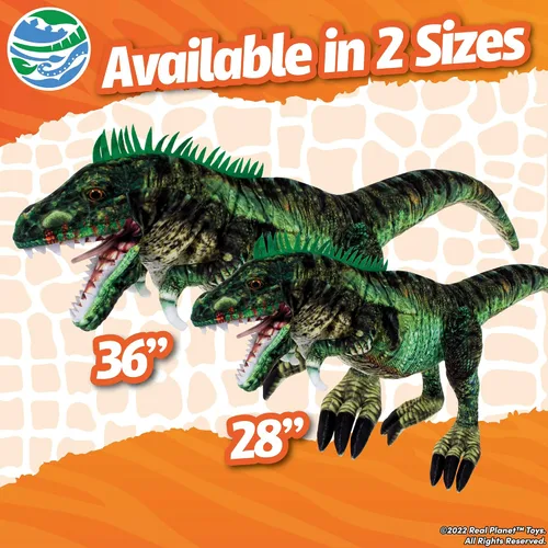 Miniatura 2 de Real Planet Marioneta T-Rex de 36 pulgadas, juguete de peluche de dinosaurio para niños, más de 2 pies de largo, marioneta gigante de mano
