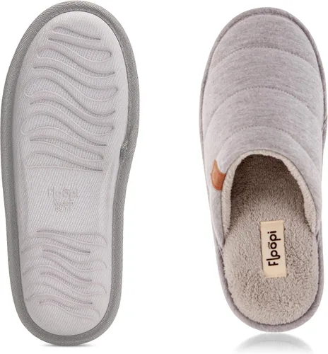 Miniatura 5 de Floopi House Slippers for Women, Soft Ribbed Knit Closed Back Women Slipper, Multiple Layered Comfy Memory Insole Foam with Jersey Outsole