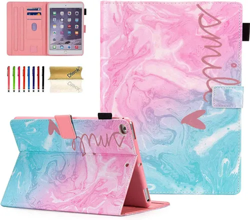 Miniatura 26 de Dteck Funda para iPad mini 5/4/3/2/1, elegante y ligera de cuero sintético tipo folio con cartera, funda inteligente