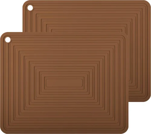 Miniatura 11 de Salvamanteles de silicona para platos calientes, ollas y sartenes, almohadillas calientes para cocina, soportes redondos de silicona para ollas