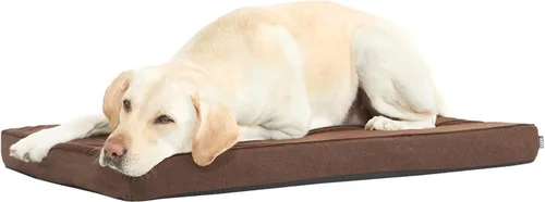 Miniatura 18 de Barkbox Cama ortopédica para perros Cómodo colchón de espuma viscoelástica para alivio de las articulaciones Soporte de cabeza y cuello Espresso